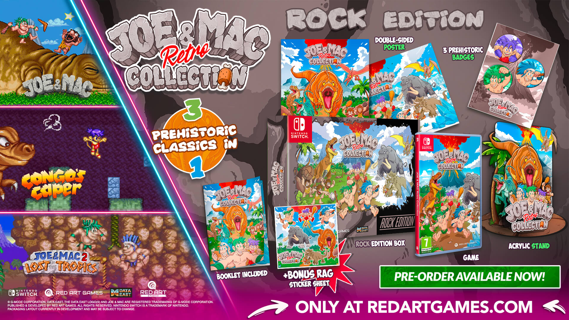 Joe & Mac Retro Digital and Physical Collection Coming Soon